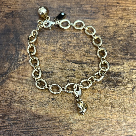 Kate Spade Gold Chain Bracelet with Love Knot Charm - Picture 1 of 5